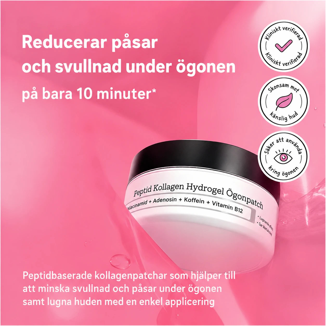 Glow Pads - Beauty Peptid & Koffein Eye pads