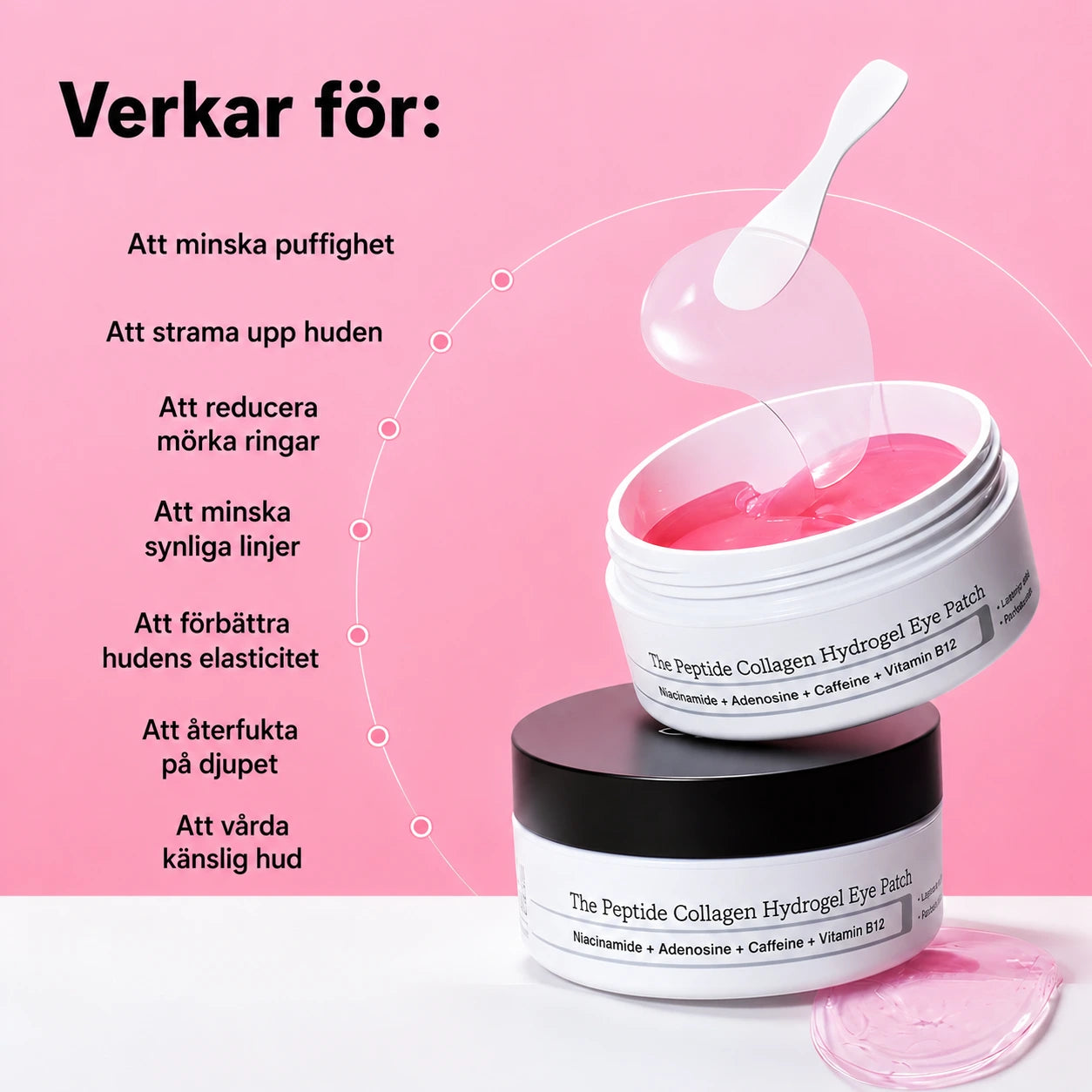 Glow Pads - Beauty Peptid & Koffein Eye pads